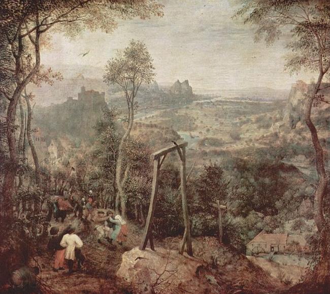 Pieter Bruegel the Elder Painting of a gallow Spain oil painting art